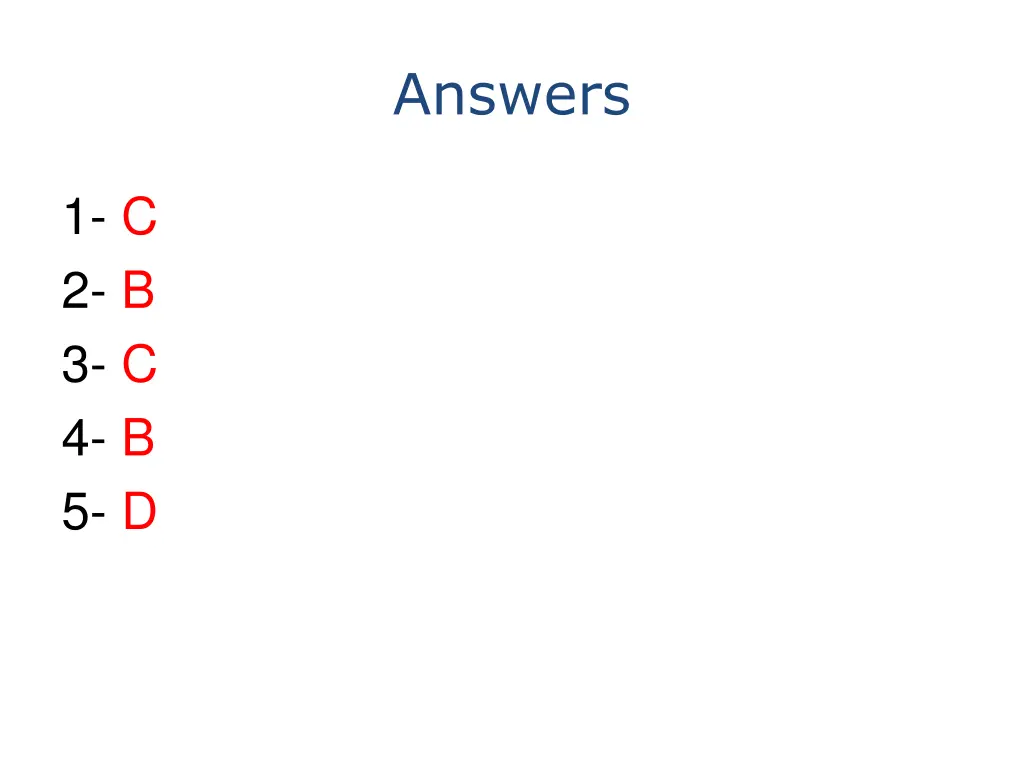 answers