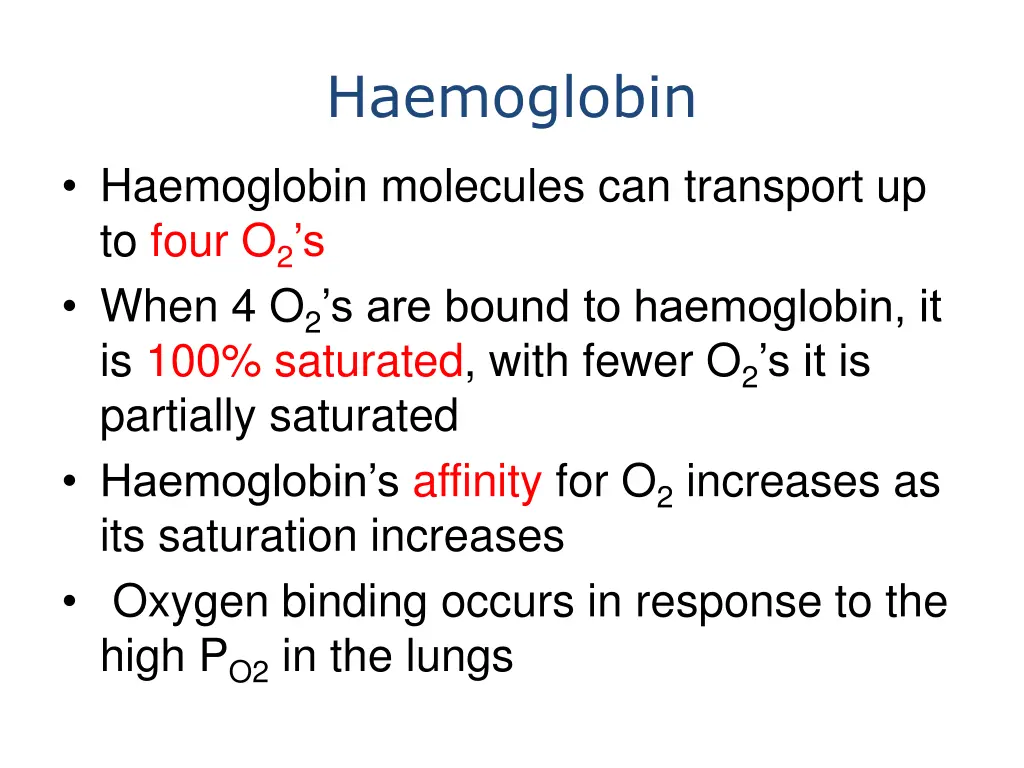 haemoglobin