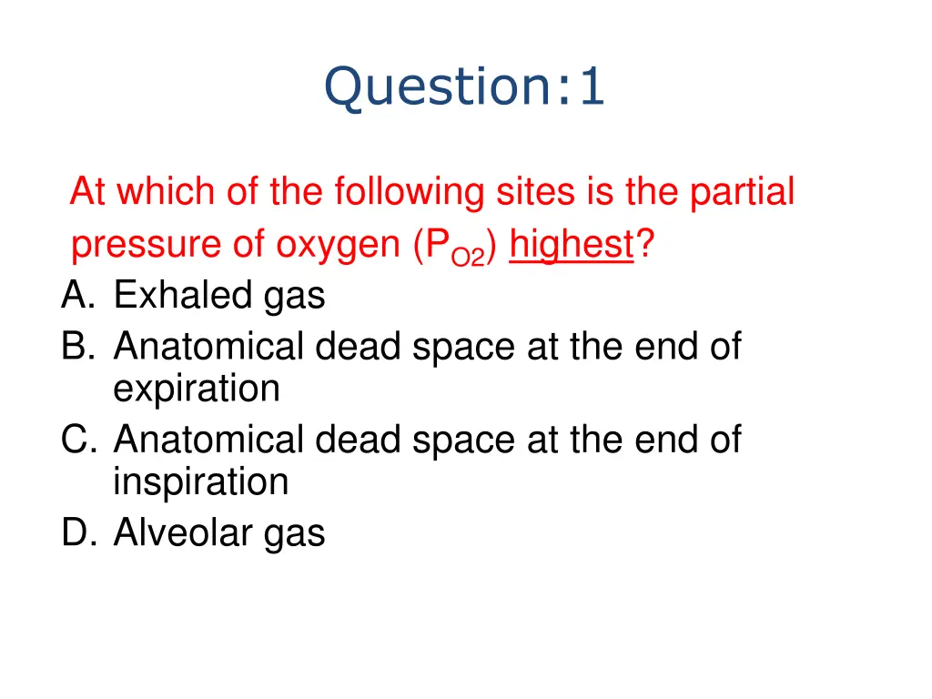 question 1