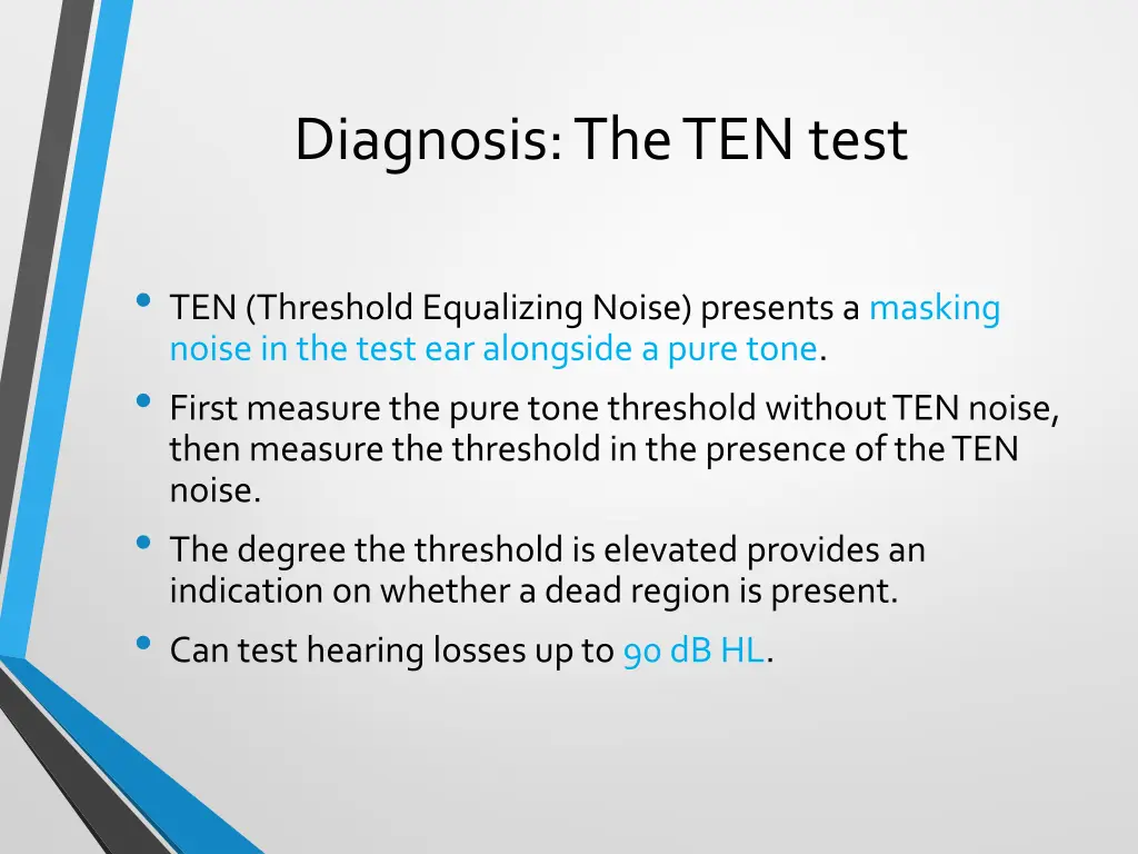 diagnosis the ten test