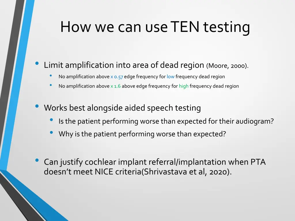 how we can use ten testing