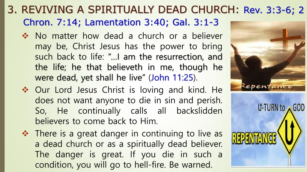 3 reviving a spiritually dead church