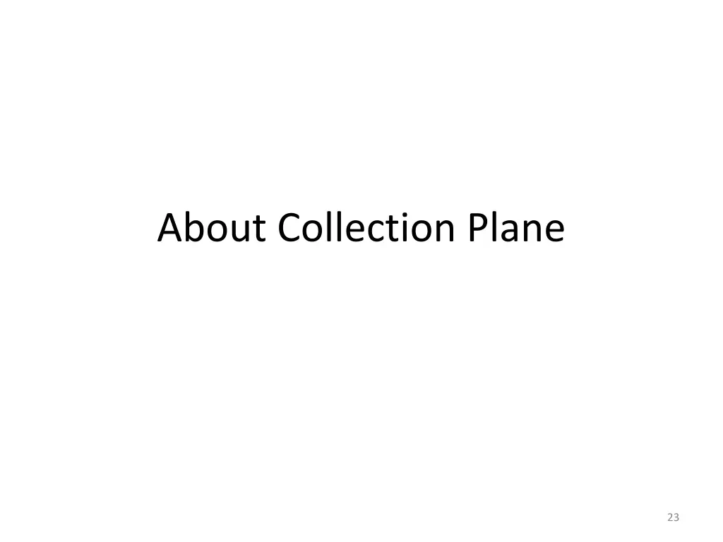 about collection plane