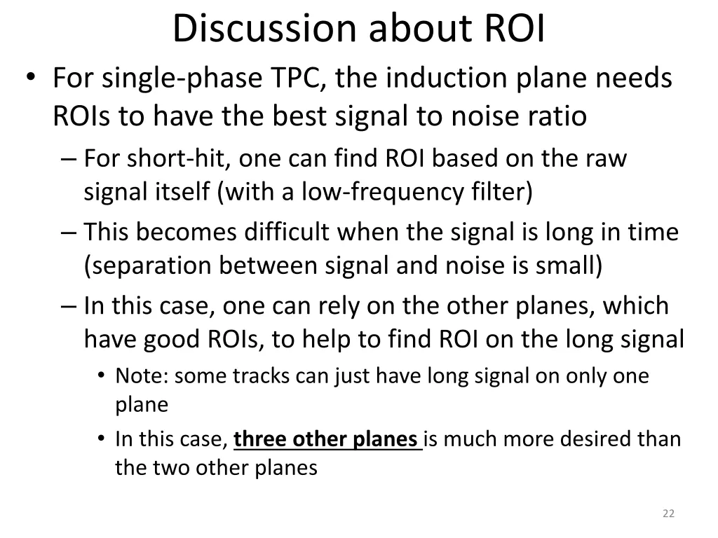 discussion about roi for single phase