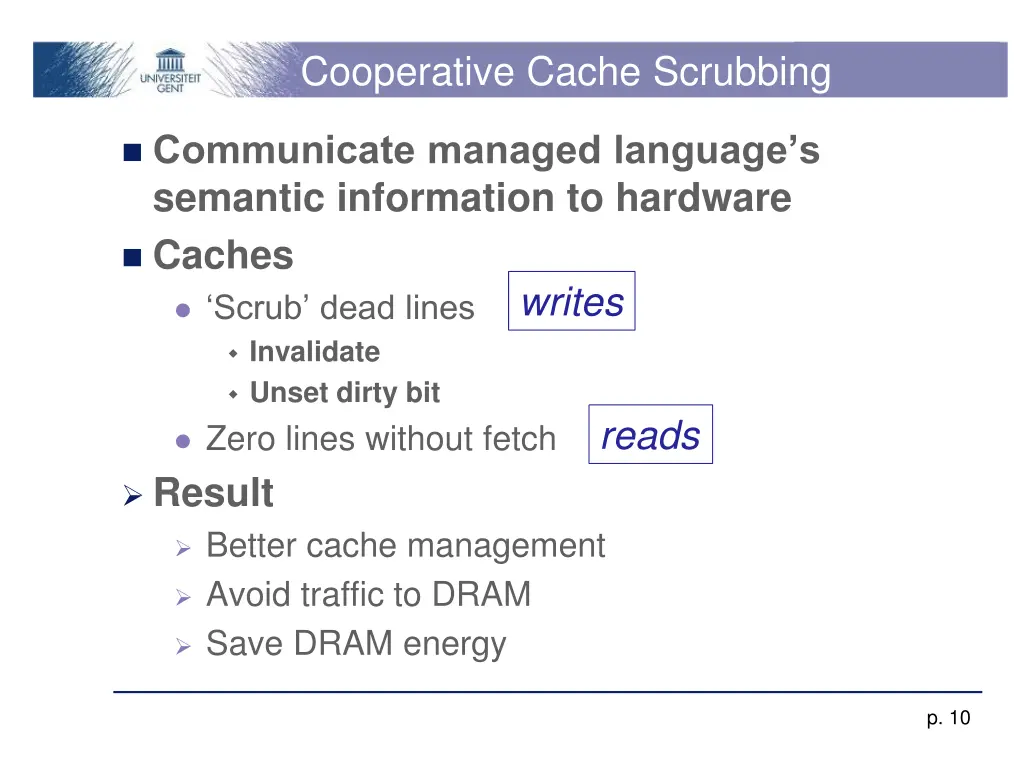 cooperative cache scrubbing 2