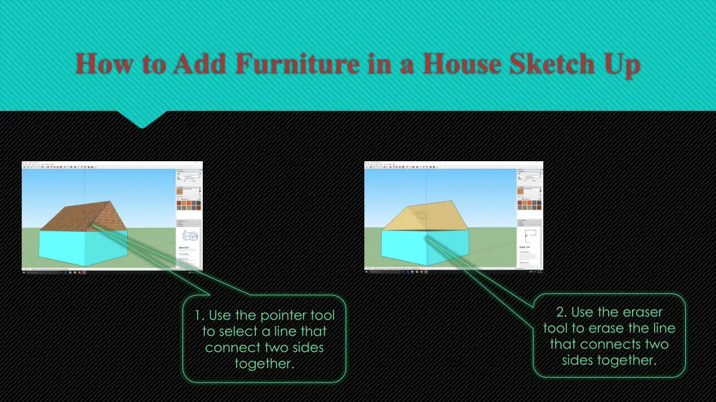 how to add furniture in a house sketch up 1