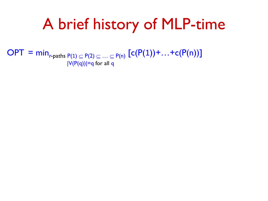 a brief history of mlp time