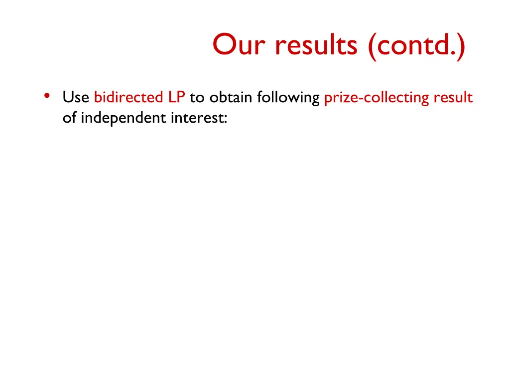 our results contd 1