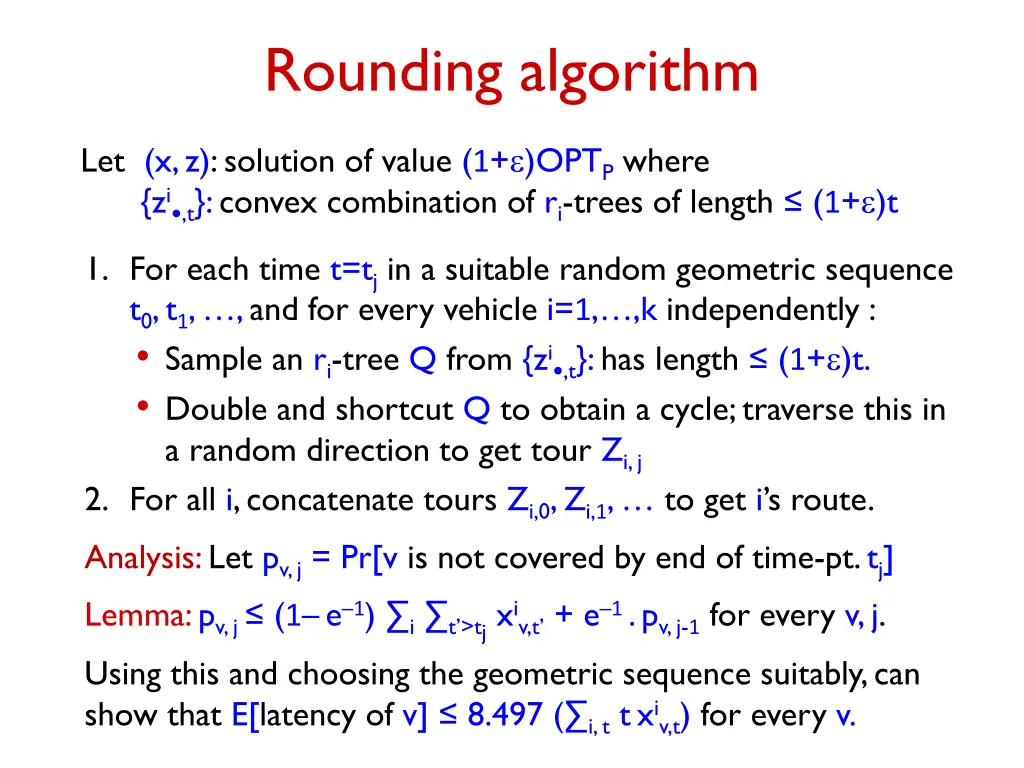 rounding algorithm 1