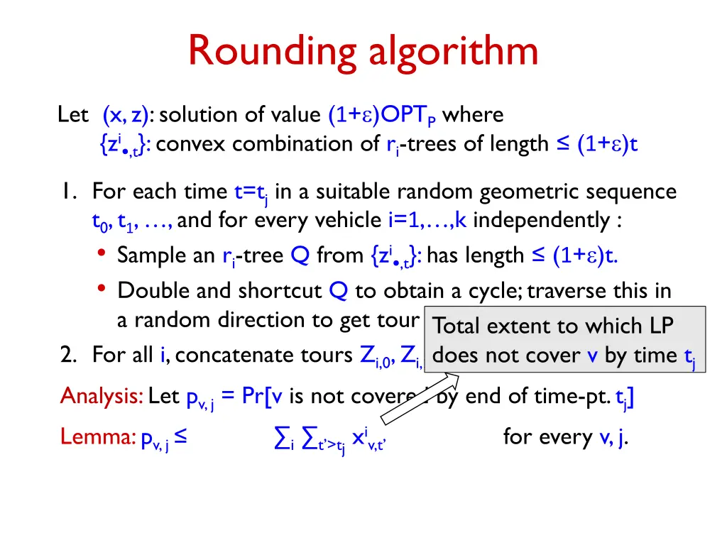 rounding algorithm