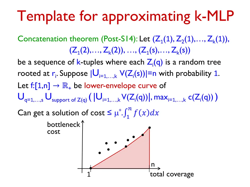 template for approximating k mlp 1