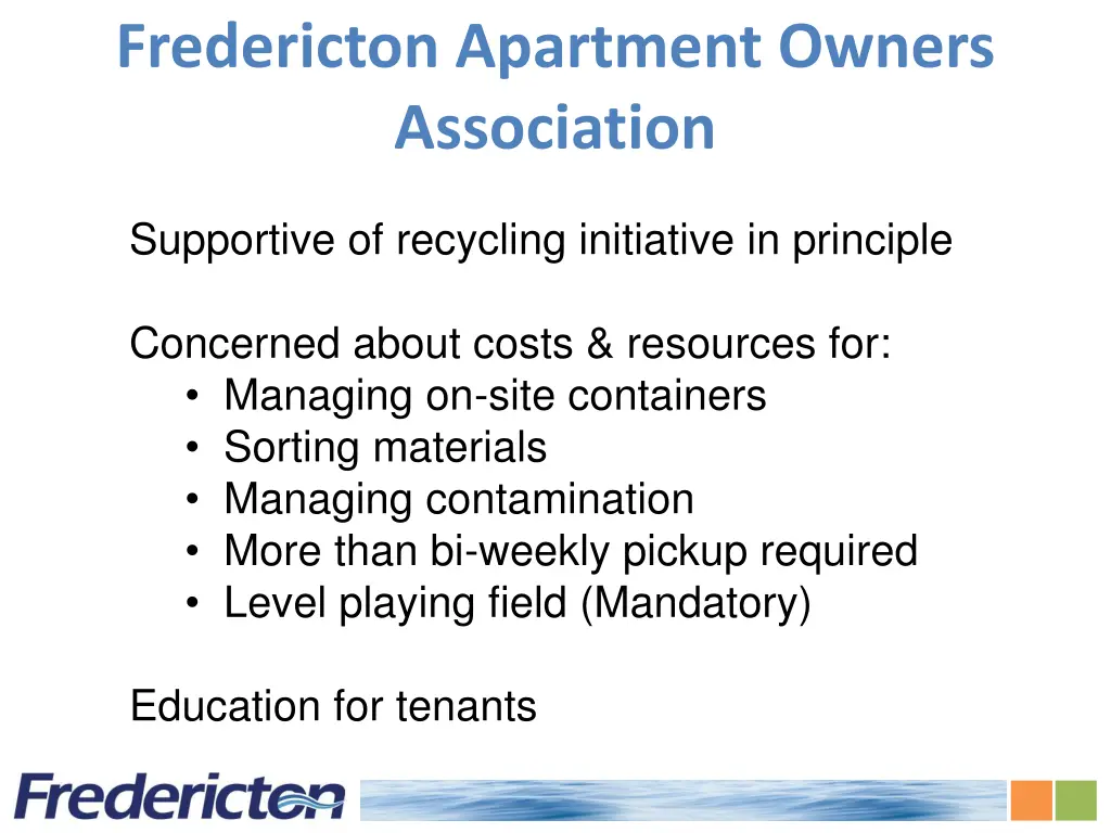 fredericton apartment owners association