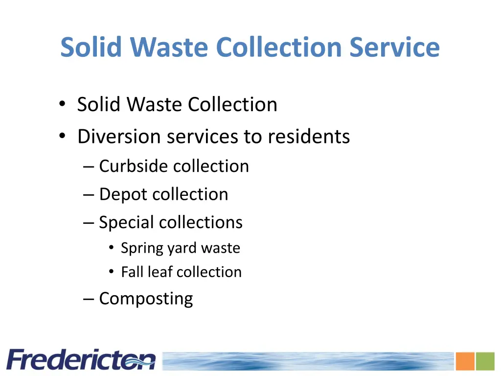 solid waste collection service