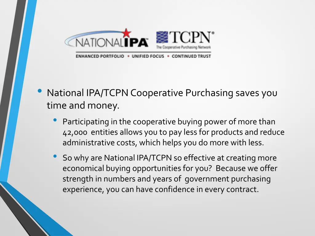 national ipa tcpn cooperative purchasing saves