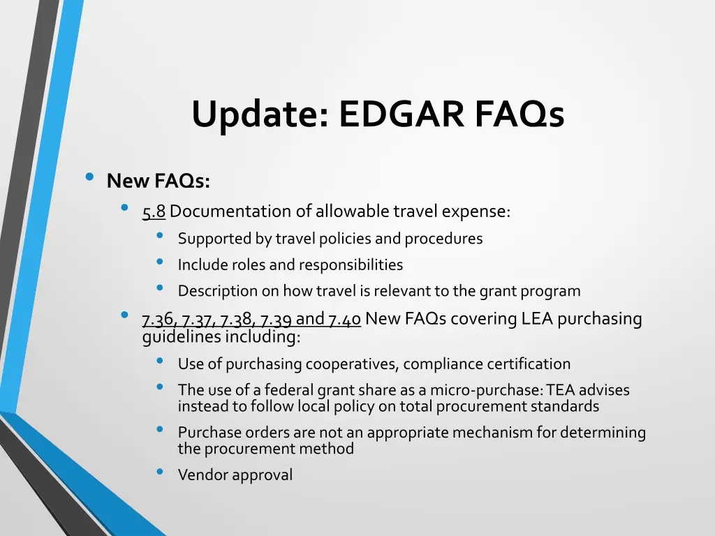 update edgar faqs 3