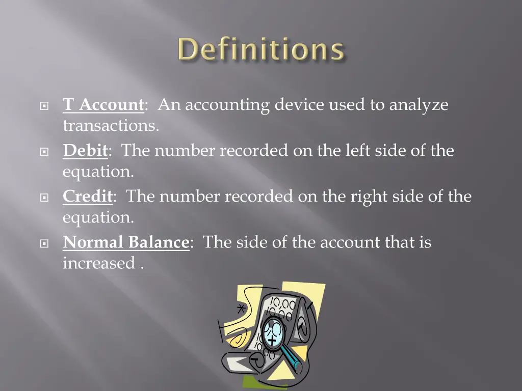 t account an accounting device used to analyze