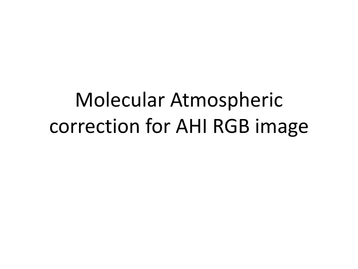 molecular atmospheric correction for ahi rgb image