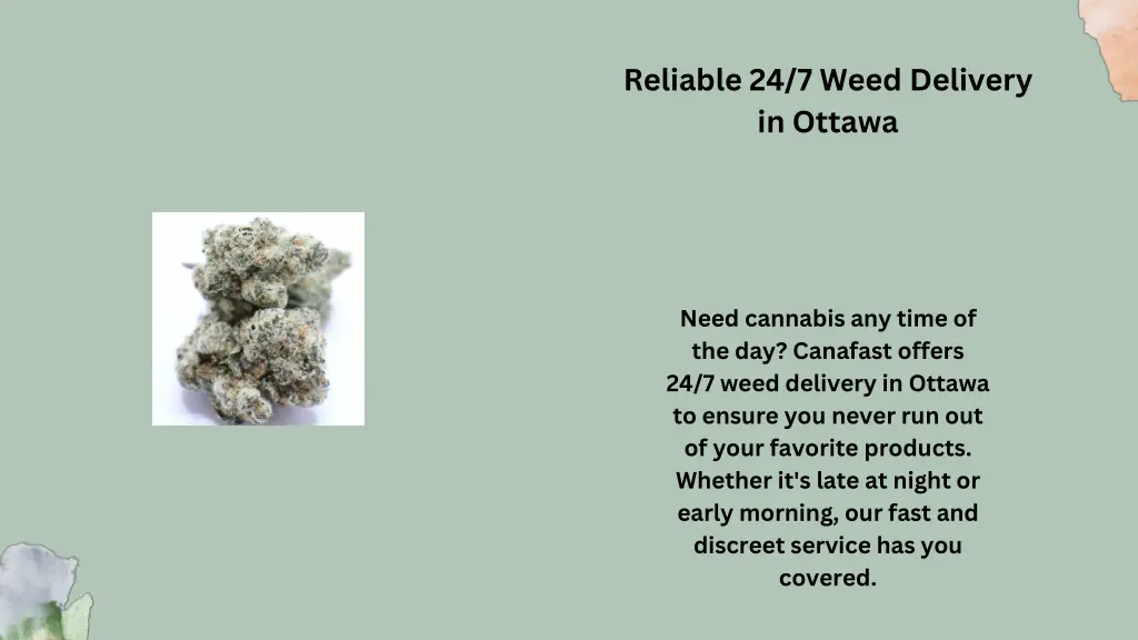 reliable 24 7 weed delivery in ottawa