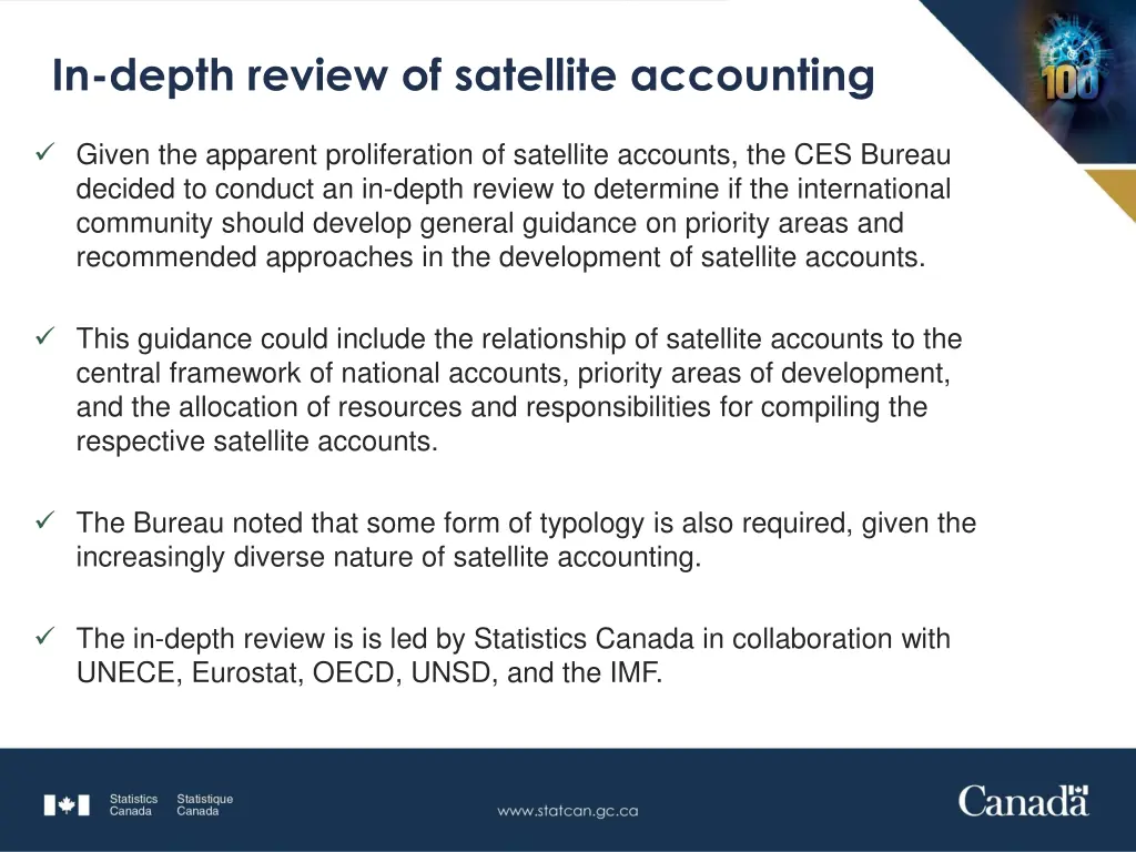 in depth review of satellite accounting 1