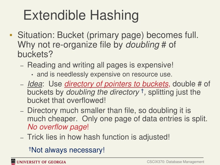 extendible hashing