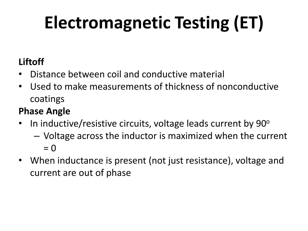 electromagnetic testing et 14