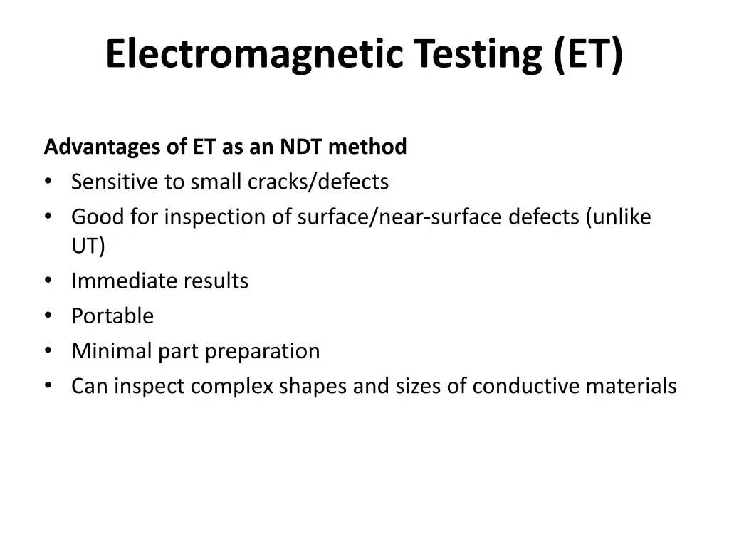 electromagnetic testing et 3