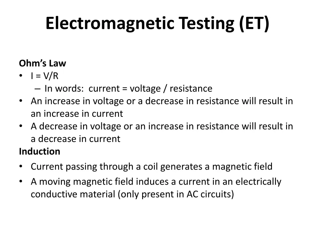 electromagnetic testing et 9