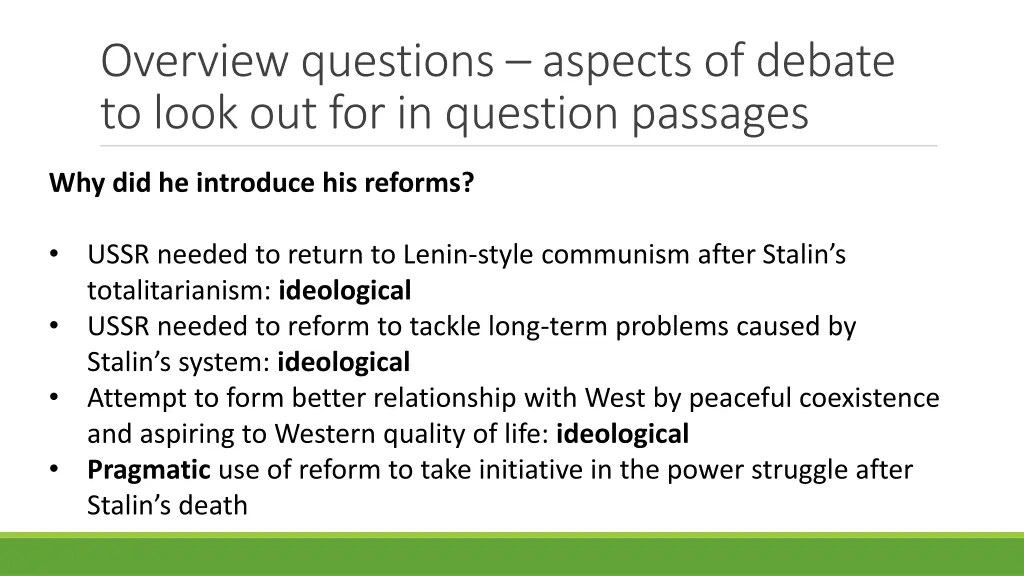 overview questions aspects of debate to look 2