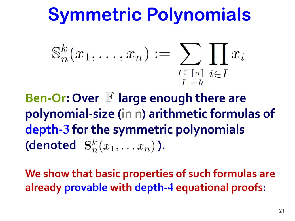 symmetric polynomials