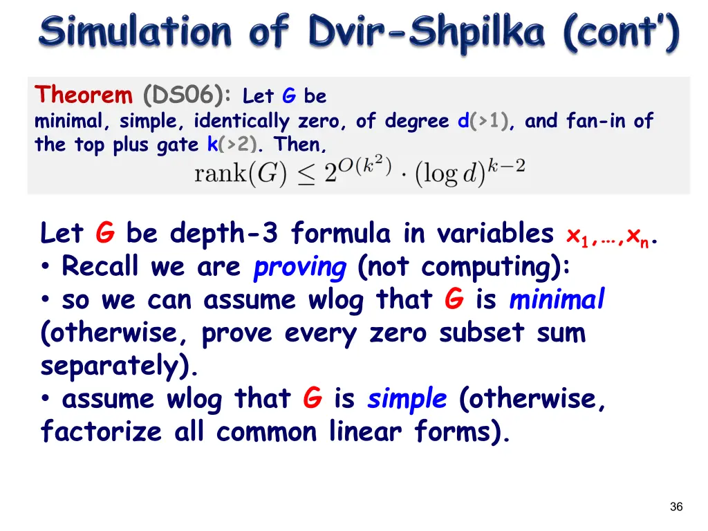 theorem ds06 let g be minimal simple identically