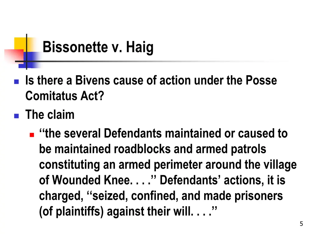 bissonette v haig