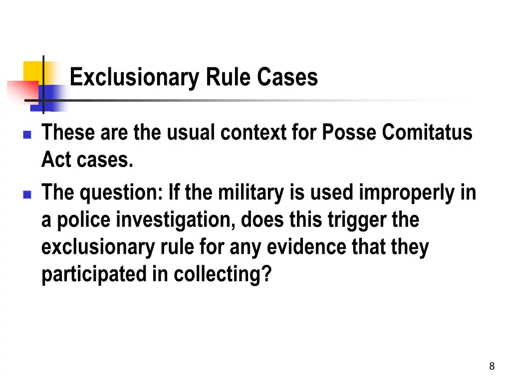 exclusionary rule cases