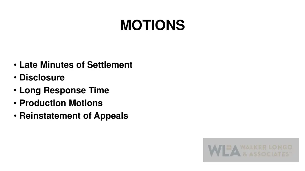 motions