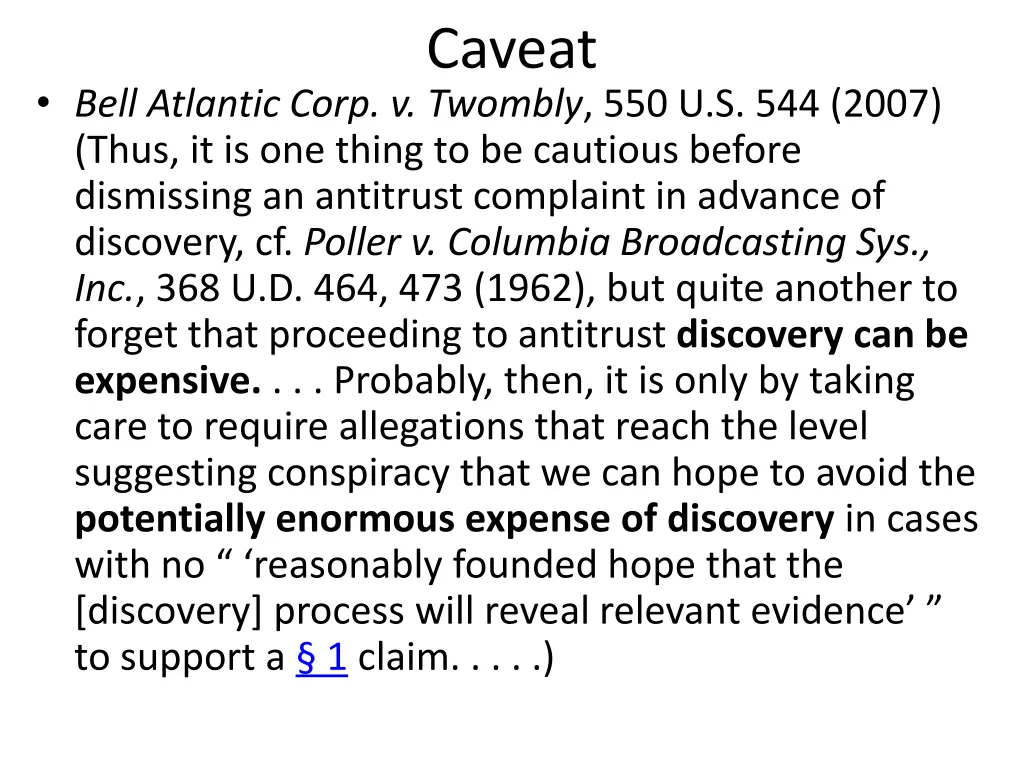 caveat