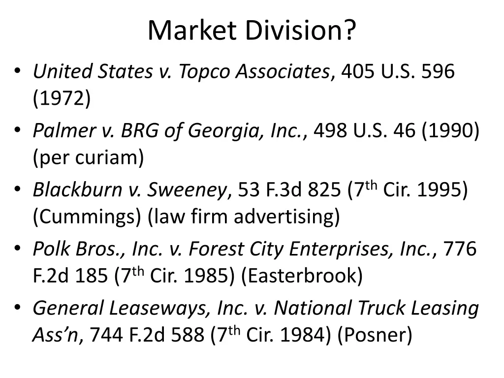 market division