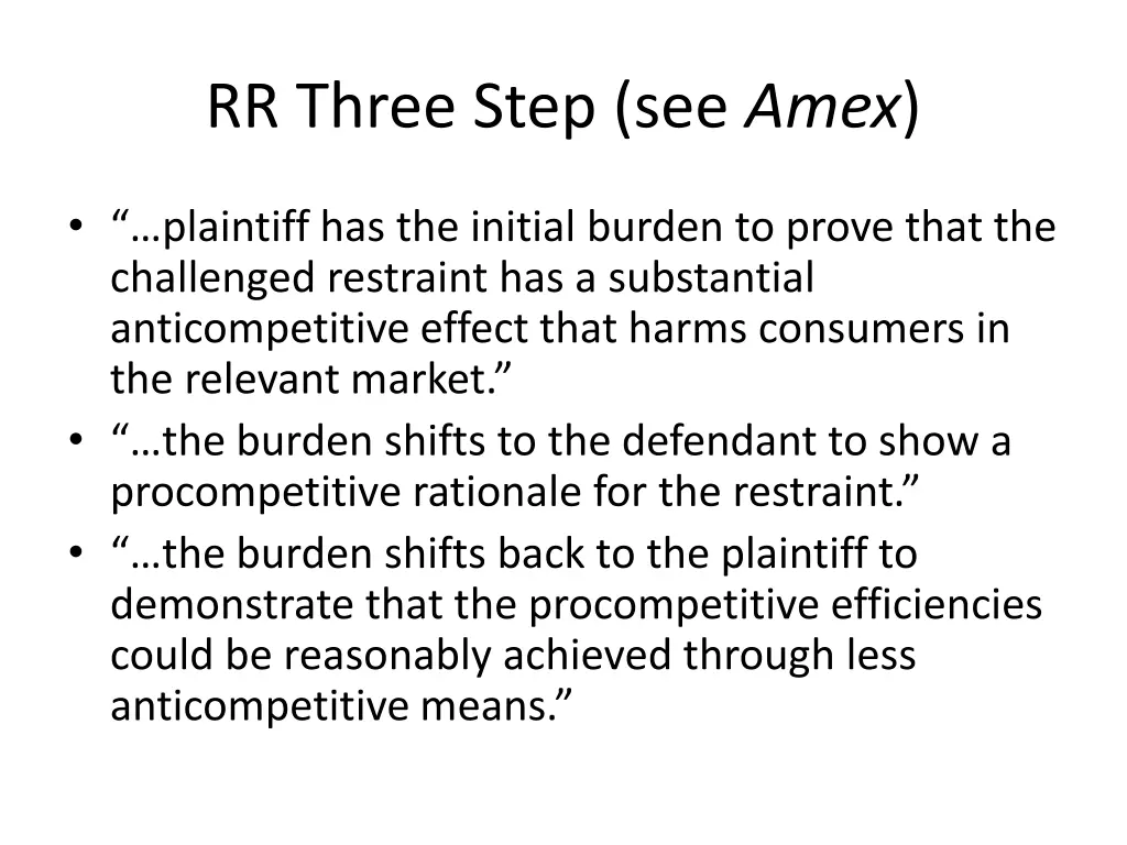 rr three step see amex