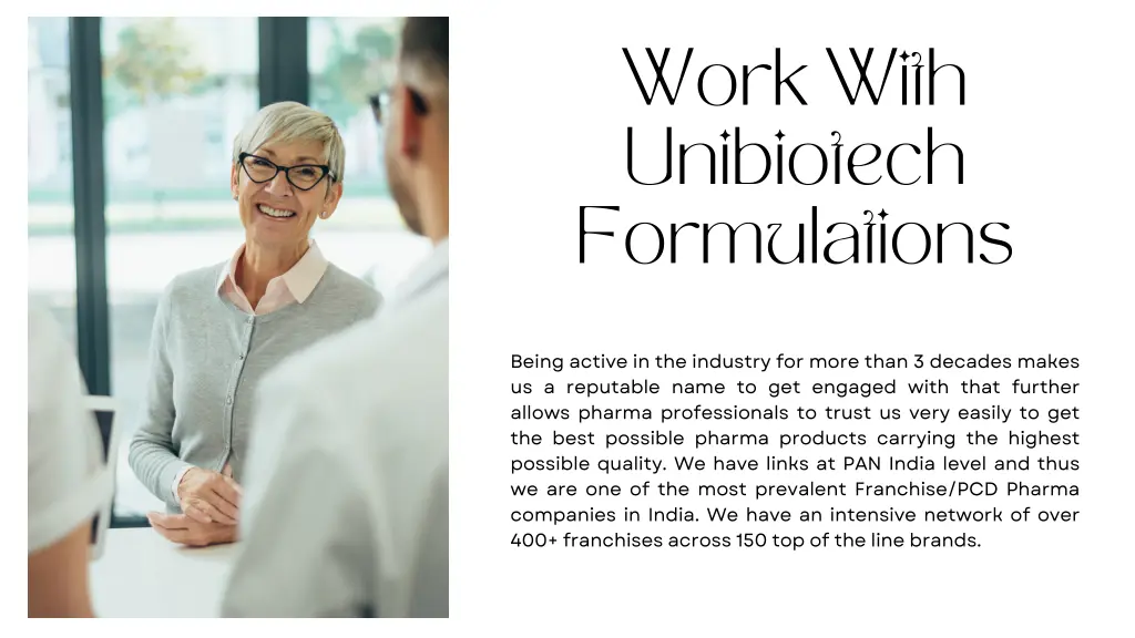 work with unibiotech formulations