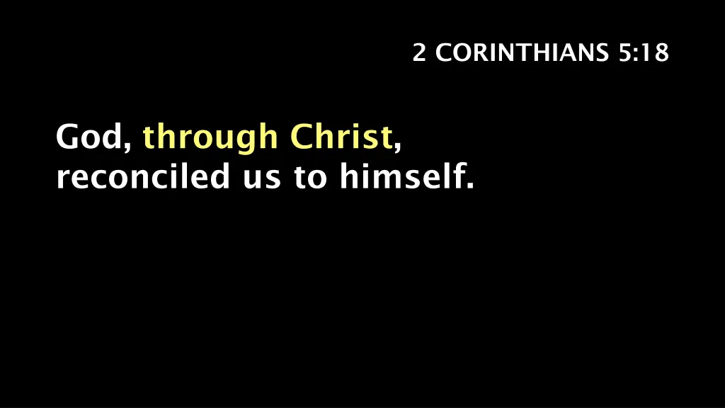 2 corinthians 5 18