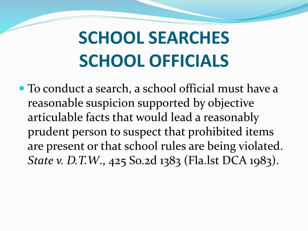 school searches school officials 1