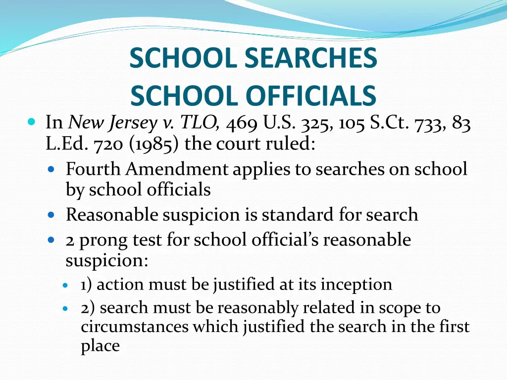 school searches school officials in new jersey