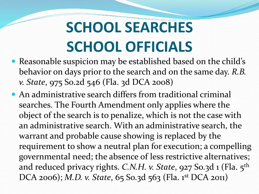 school searches school officials reasonable 1