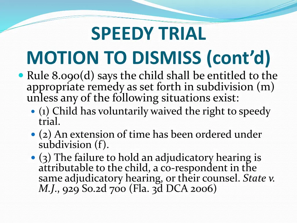 speedy trial 1