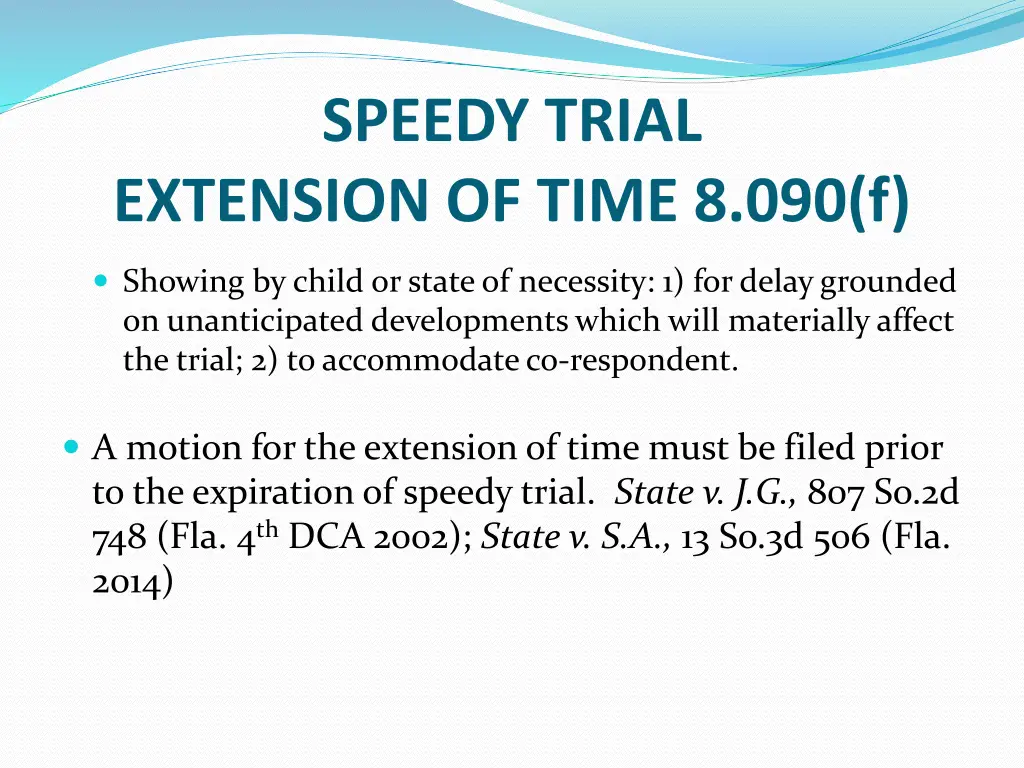 speedy trial 10