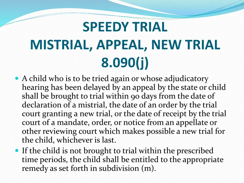 speedy trial 15