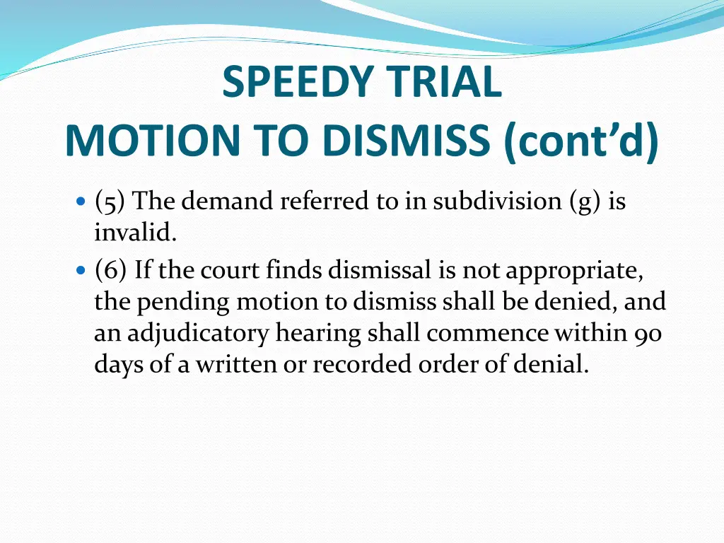 speedy trial 3