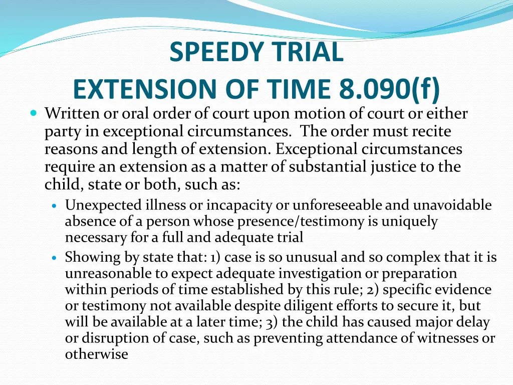 speedy trial 9