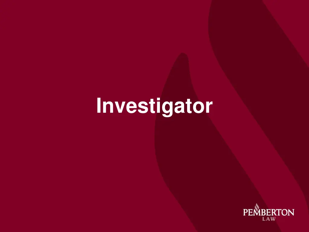 investigator