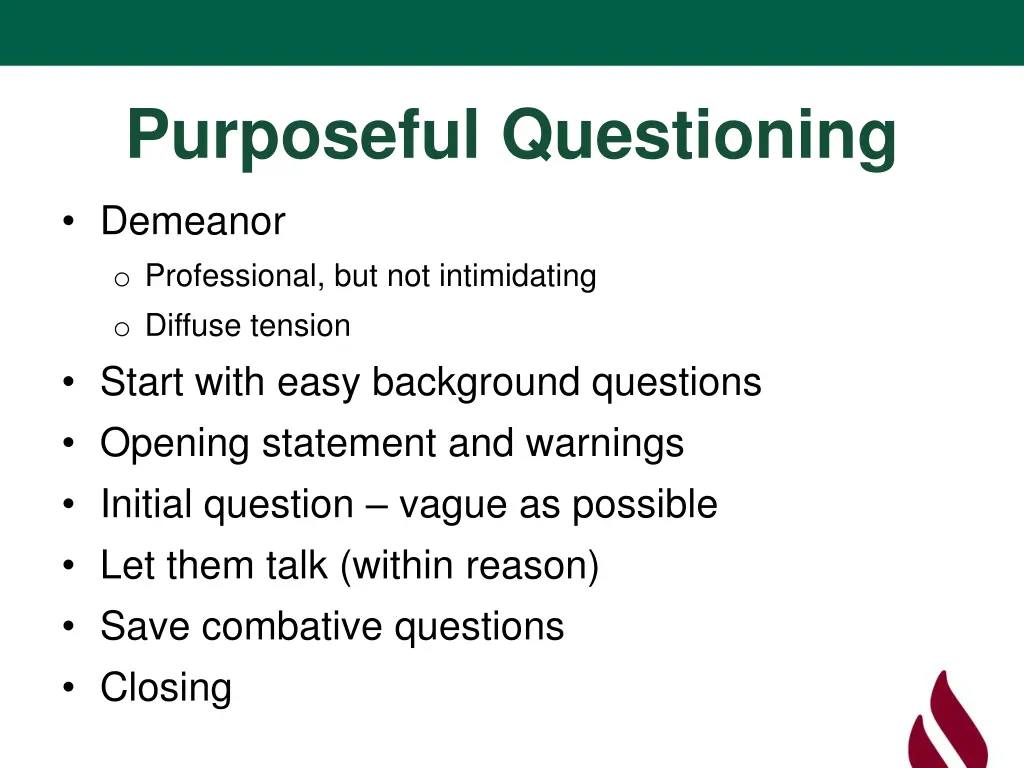 purposeful questioning