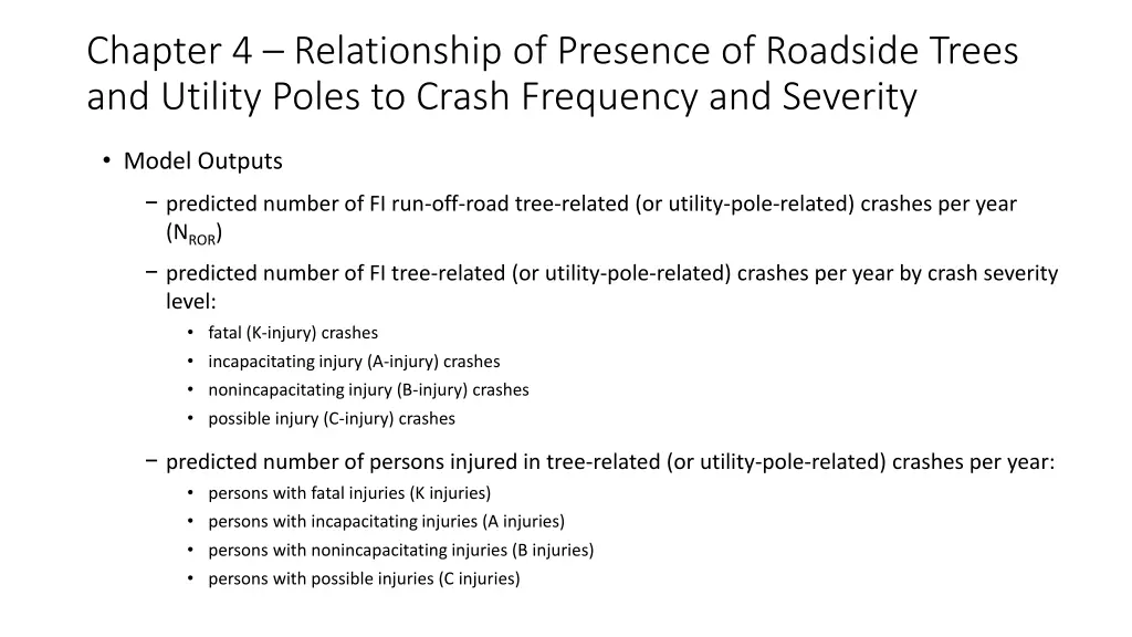 chapter 4 relationship of presence of roadside 3