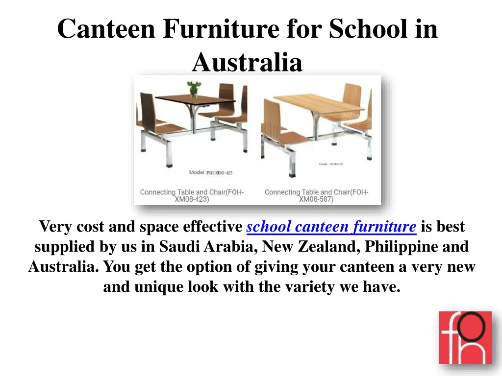 canteen furniture for school in australia